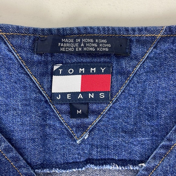 Tommy Jeans Denim Empire Waist Sundress Size M EUC - Picture 8 of 11